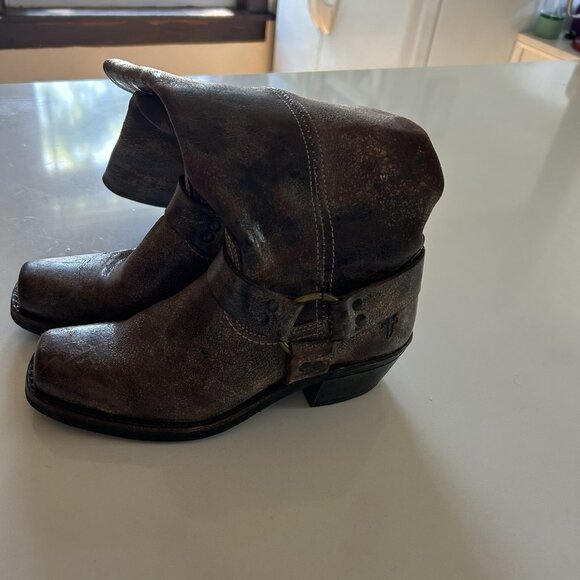 Frye boots women 7.5 square toe cowboy Western Barn Riding Equestrian harness - Picture 2 of 14